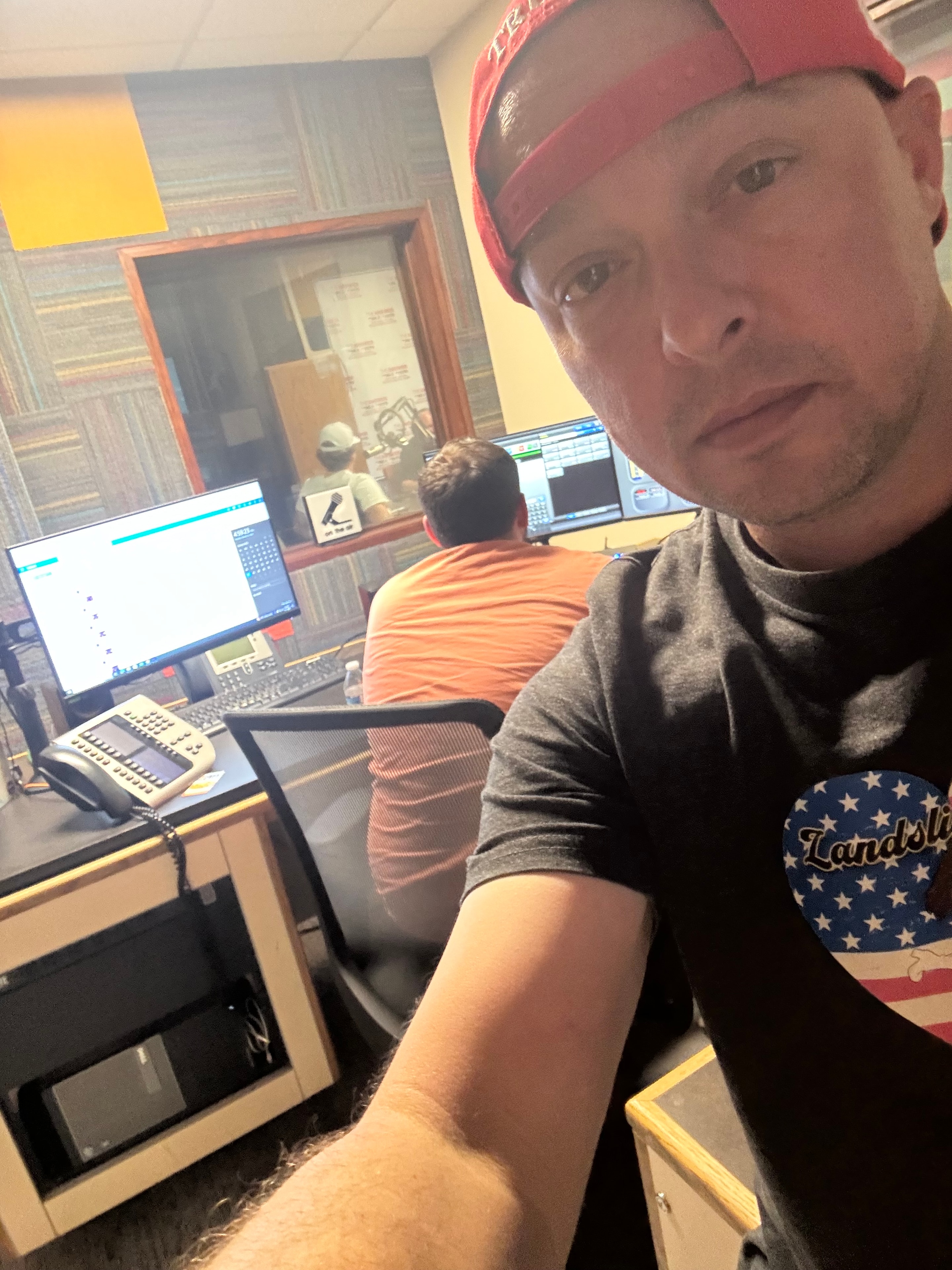 Podcast recording session